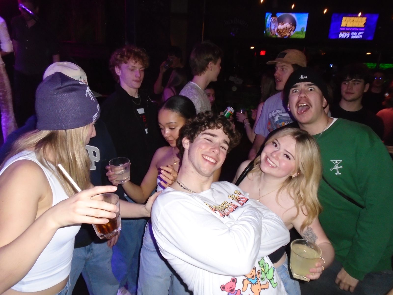 Members dancing at a party