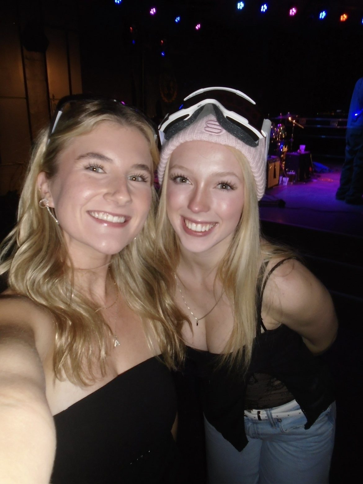 Two members in ski gear taking a selfie